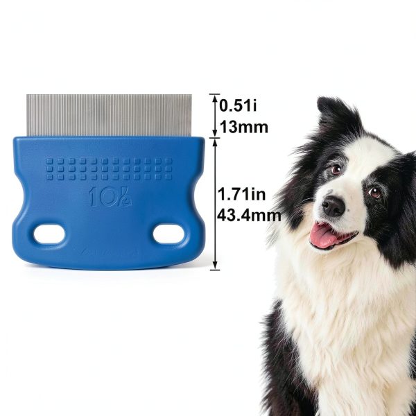 YALOJE Stainless Steel Pet Flea Comb for Cats and Dogs-1