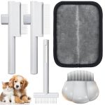 Xoermioy Cat Flea Comb Set Dual Tooth Pet Grooming Tools-0