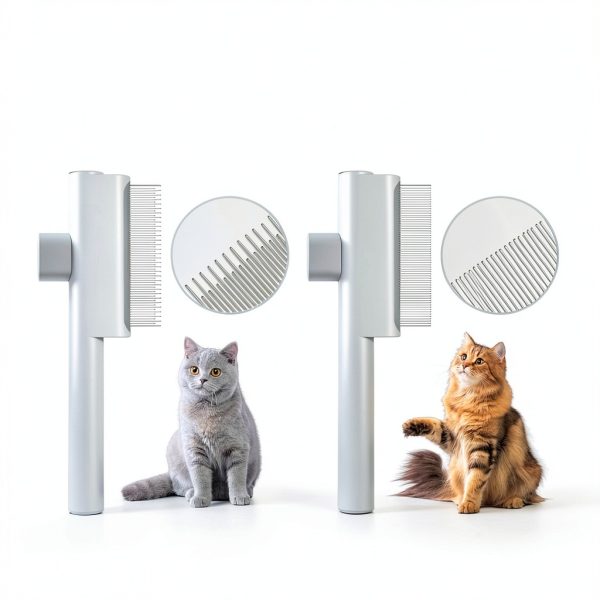 Xoermioy Cat Flea Comb Set Dual Tooth Pet Grooming Tools-5