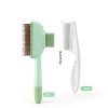 Lusofie Pet Flea Comb Fine Tooth Dual Sided Design-1