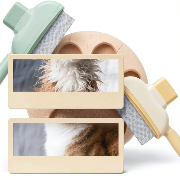 Generic Pet Grooming Brush Self Cleaning Ergonomic Cats Dogs-1