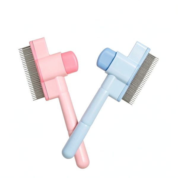 Heclia Dual Comb Pet Grooming Tool Flea Removal Self-3