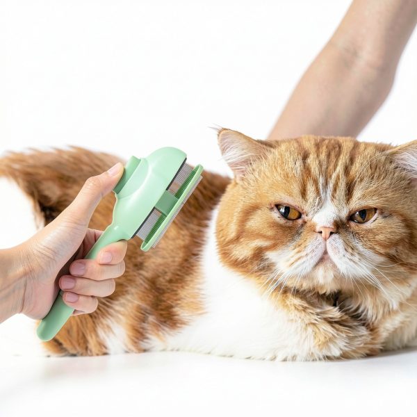 Lusofie Pet Flea Comb Fine Tooth Dual Sided Design-6