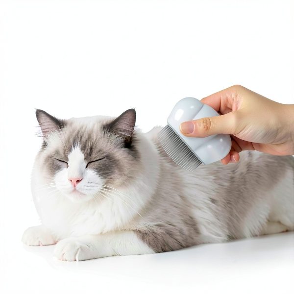 Xoermioy Cat Flea Comb Set Dual Tooth Pet Grooming Tools-4