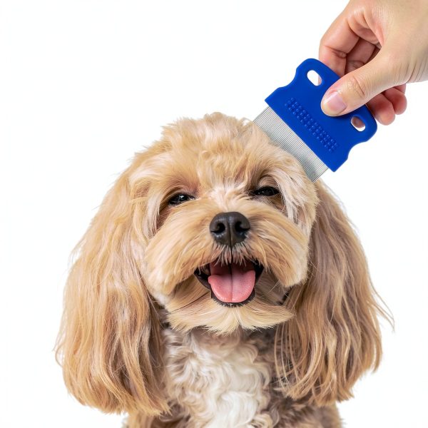YALOJE Stainless Steel Pet Flea Comb for Cats and Dogs-4