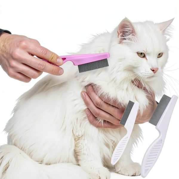 Pet Flea Comb Stainless Steel Teeth Multipurpose Pet-3
