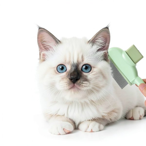 Lusofie Pet Flea Comb Fine Tooth Dual Sided Design-3