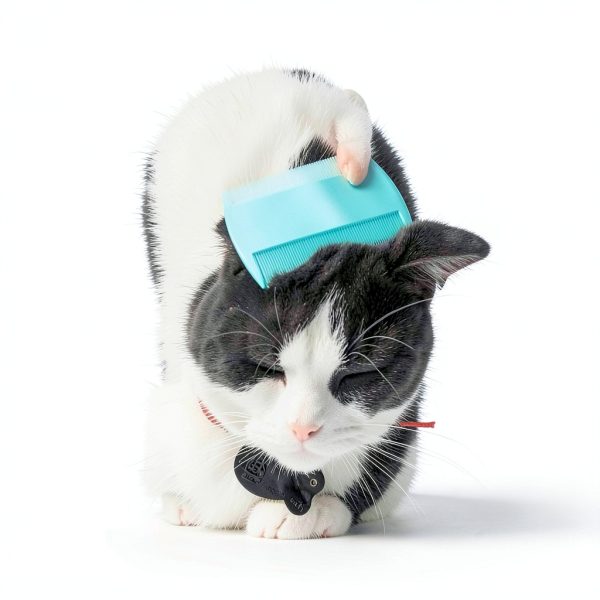 Cat Flea Comb MoHern Double Sided Plastic Design-5