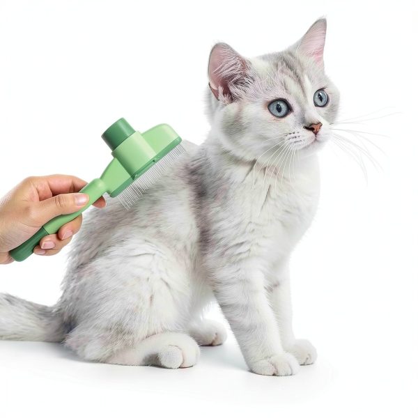 Flea Comb for Cats by BOHUIZ Long Metal Teeth-2