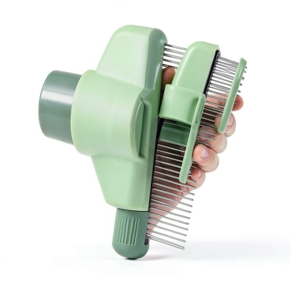 Flea Comb for Cats by BOHUIZ Long Metal Teeth-4