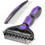 Dog Grooming Kit UGNEL 3PCS Stainless Steel Brush-0