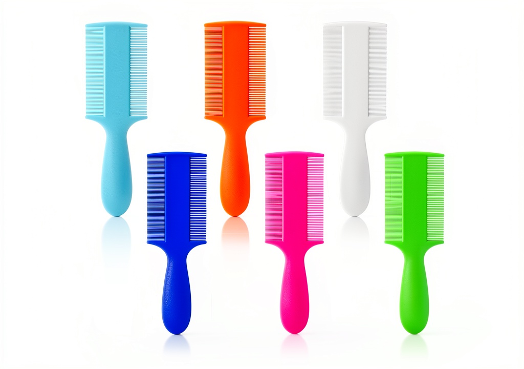 Meyeyaia double sided flea comb being used on a cat