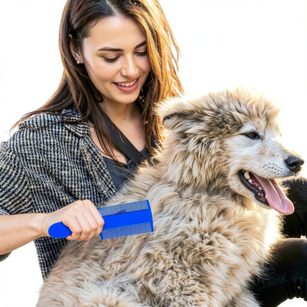 Meyeyaia Double Sided Flea Comb for Pets 5 Color-4