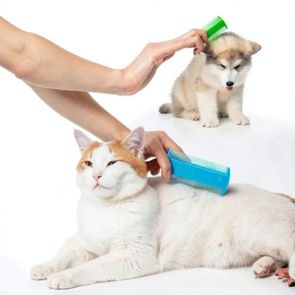 Hushee Cat Flea Combs for Dogs Bulk 50-6