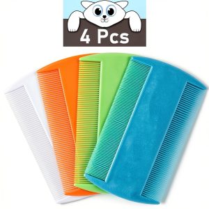 Cat Flea Comb MoHern Double Sided Plastic Design-0