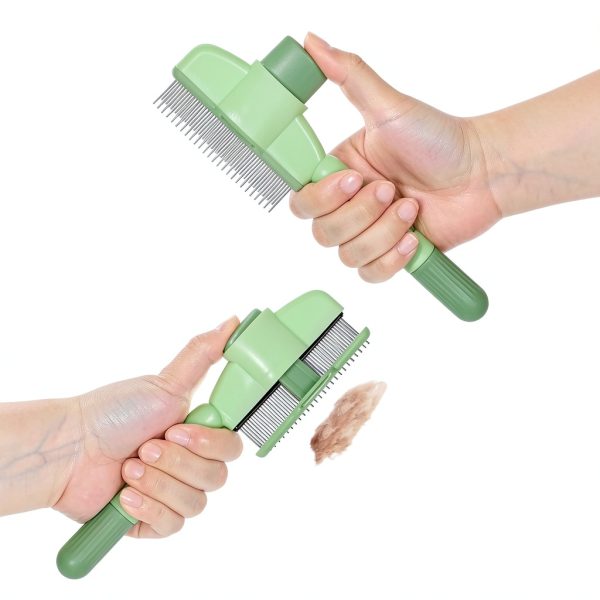 Flea Comb for Cats by BOHUIZ Long Metal Teeth-3