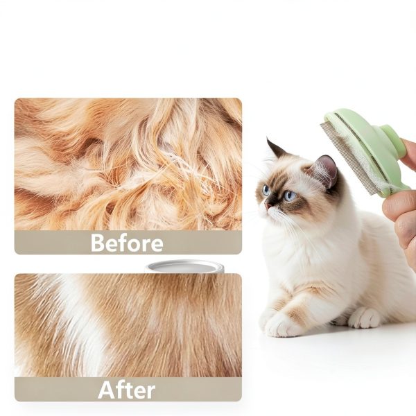 Flea Comb scrutheorix Pet Grooming Self‑Cleaning-4