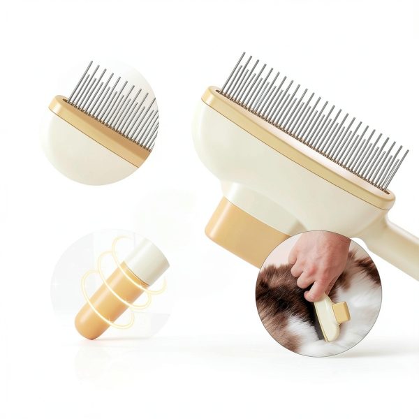 Flea Comb scrutheorix Pet Grooming Self‑Cleaning-3
