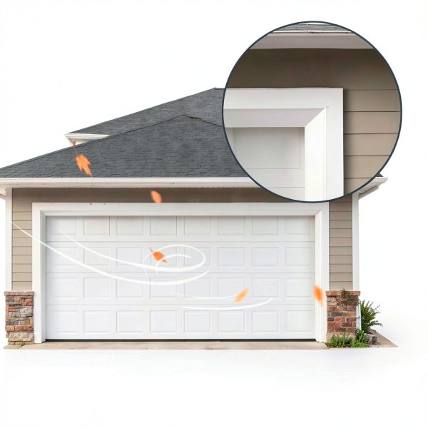 Garage Door Seal Ginchain 36FT White Weatherproof Trim for Top & Sides-4