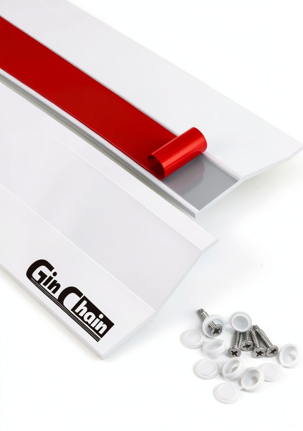 Garage Door Seal Ginchain 36FT White Weatherproof Trim for Top & Sides-0