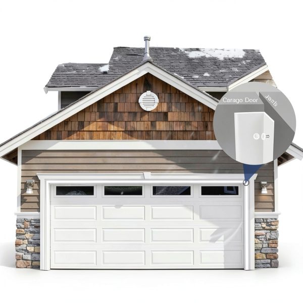 Garage Door Seal Top and Sides, 40 FT Garage Door Weather Stripping Side Seal, Universal Weatherproofing TPE Trim Seals Weather Strip White-3