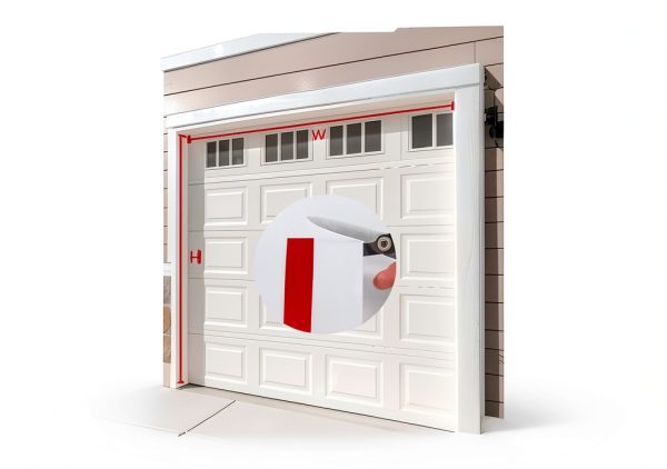 Garage Door Seal Top and Sides, 40 FT Garage Door Weather Stripping Side Seal, Universal Weatherproofing TPE Trim Seals Weather Strip White-8