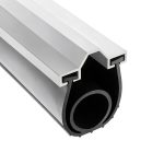 Garage Door Seal Kit Duzzy 16.5ft Convex Seal with Aluminum Track-0