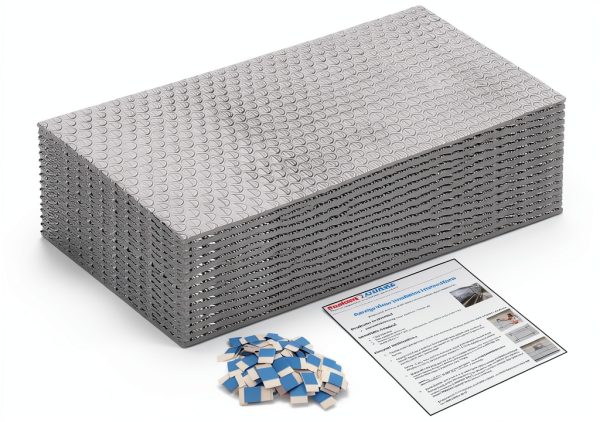 Garage Door Insulation Kit (Pre-Cut 16 Panels) Reflective Insulation Panels fit 2-Car Garage Doors 8-FT by 16-FT DIY Easy to Install Lightweight & Efficient Radiant Barrier Solution by RadiantGUARD-7