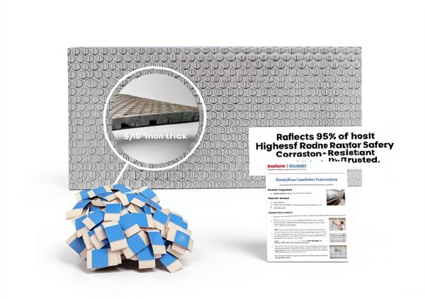 Garage Door Insulation Kit (Pre-Cut 16 Panels) Reflective Insulation Panels fit 2-Car Garage Doors 8-FT by 16-FT DIY Easy to Install Lightweight & Efficient Radiant Barrier Solution by RadiantGUARD-1